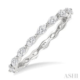 5/8 Ctw Marquise Cut Diamond Eternity Wedding Band in 14K White Gold