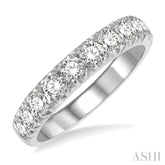 1 Ctw 11 Stone Round Cut Diamond Wedding Band in Platinum