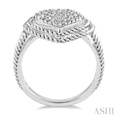 1/20 ctw Single Cut Diamond Heart Ring in Sterling Silver 1/20 ctw Single Cut Diamond Heart Ring in Sterling Silver