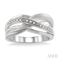 1/20 ctw Single Cut Diamond Swirl Fashion Ring in Sterling Silver 1/20 ctw Single Cut Diamond Swirl Fashion Ring in Sterling Silver