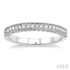 1/2 Ctw Round Cut Diamond Wedding Band in 14K White Gold 1/2 Ctw Round Cut Diamond Wedding Band in 14K White Gold