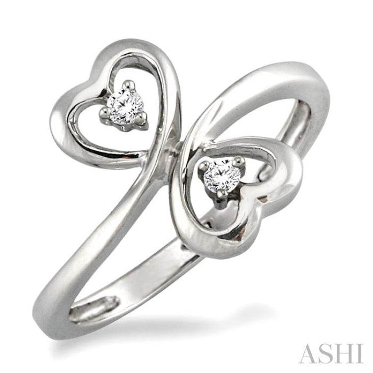 1/20 Ctw Round Cut Diamond Ring in Sterling Silver 1/20 Ctw Round Cut Diamond Ring in Sterling Silver