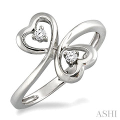 1/20 Ctw Round Cut Diamond Ring in Sterling Silver 1/20 Ctw Round Cut Diamond Ring in Sterling Silver
