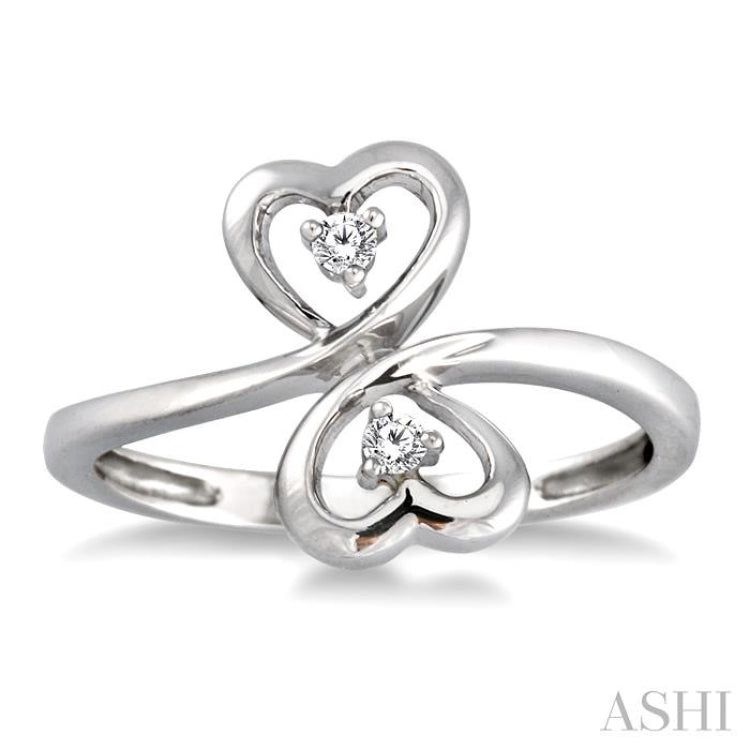 1/20 Ctw Round Cut Diamond Ring in Sterling Silver 1/20 Ctw Round Cut Diamond Ring in Sterling Silver