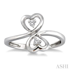 1/20 Ctw Round Cut Diamond Ring in Sterling Silver 1/20 Ctw Round Cut Diamond Ring in Sterling Silver