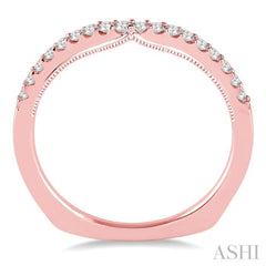 1/4 Ctw Round Cut Diamond Wedding Band in 14K Rose Gold 1/4 Ctw Round Cut Diamond Wedding Band in 14K Rose Gold