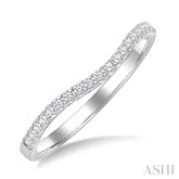 1/5 Ctw Round Diamond Wedding Band in 14K White Gold