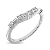14K White Gold 1/4 Ct.Tw.Diamond Band