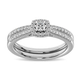 14K White Gold 2/5 Ctw Diamond Engagement Ring