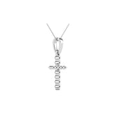 Diamond Accented Cross Pendant 1/20 Ct.Tw