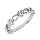 14K White Gold 1/6 Ctw Diamond Band