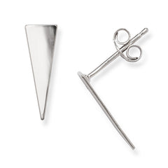 Sterling Silver Flat Isosceles Triangle Stud Earrings Sterling Silver Flat Isosceles Triangle Stud Earrings