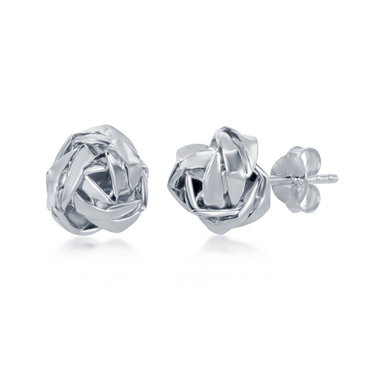 Sterling Silver Love Knot Stud Earrings Sterling Silver Love Knot Stud Earrings