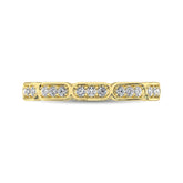 14K Yellow Gold 1/5 Ct.Tw. Diamond Stackable Band
