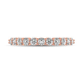 14K Rose Gold Diamond 5/8 Ct.Tw. 9 Stone Anniversary Band