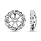 14K White Gold Diamond 1/3 Ct.Tw. Earrings Jacket