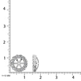 14K White Gold Diamond 1/2 Ct.Tw. Earrings Jacket