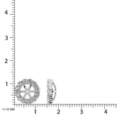 14K White Gold Diamond 9/10 Ct.Tw. Earrings Jacket