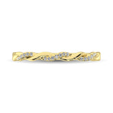 10K Yellow Gold 1/20 Ctw Diamond Anniversary Band