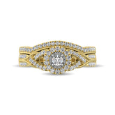10K Yellow Gold 1/2 Ct.Tw. Diamond Bridal Ring