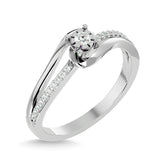 10K White Gold 1/5 Ct.Tw. Diamond Promise Ring