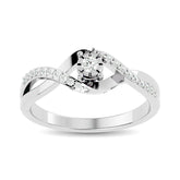 10K White Gold 1/5 Ct.Tw. Diamond Promise Ring