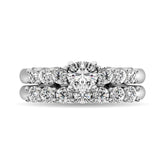 Diamond 1 1/2 ct tw Round Bridal Ring in 14K White Gold