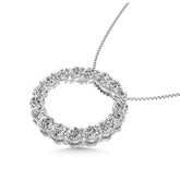 Diamond 1 1/2 ct tw Fashion Pendant in 14K White Gold