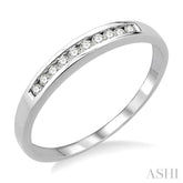 1/10 Ctw Round Cut Diamond Band in 10K White Gold
