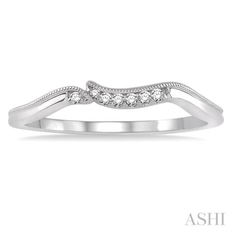 1/20 Ctw Round Cut Diamond Wedding Band in 14K White Gold 1/20 Ctw Round Cut Diamond Wedding Band in 14K White Gold