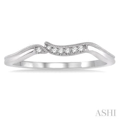 1/20 Ctw Round Cut Diamond Wedding Band in 14K White Gold 1/20 Ctw Round Cut Diamond Wedding Band in 14K White Gold