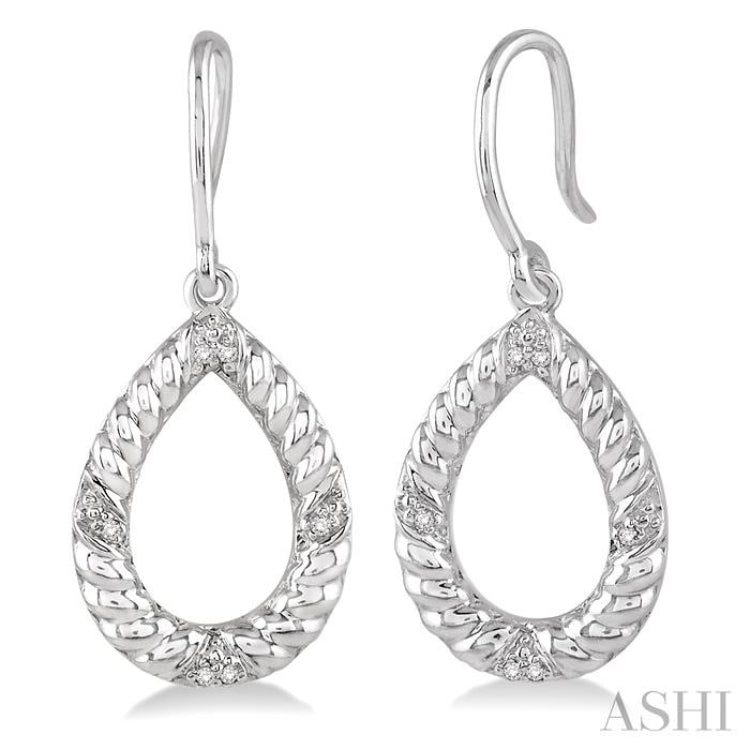 1/20 ctw Round Cut Diamond Earrings in Sterling Silver 1/20 ctw Round Cut Diamond Earrings in Sterling Silver