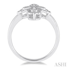 1/20 ctw Round Cut Diamond Cross Ring in Sterling Silver 1/20 ctw Round Cut Diamond Cross Ring in Sterling Silver
