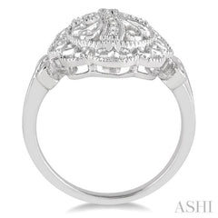 1/20 ctw Round Cut Diamond Cross In Oval Ring in Sterling Silver 1/20 ctw Round Cut Diamond Cross In Oval Ring in Sterling Silver