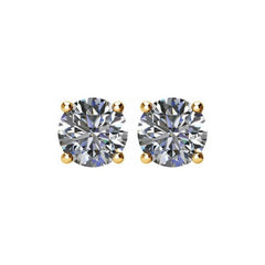 14K Yellow 1 1/2 CTW Natural Diamond Earrings 14K Yellow 1 1/2 CTW Natural Diamond Earrings