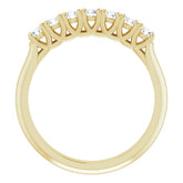 14K Yellow 3/8 CTW Natural Diamond Anniversary Band