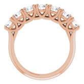 14K Rose 1 1/3 CTW Natural Diamond Anniversary Band