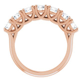 14K Rose 1 5/8 CTW Natural Diamond Anniversary Band