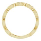 14K Yellow 1/5 CTW Natural Diamond Infinity-Inspired Anniversary Band