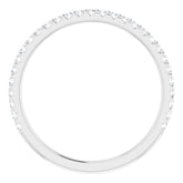Platinum 1/4 CTW Natural Diamond Anniversary Band