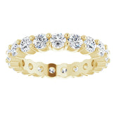 14K Yellow 1 3/4 CTW Natural Diamond Eternity Band Size 4.5