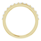 14K Yellow 5/8 CTW Natural Diamond Anniversary Band
