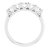 14K White 1 CTW Natural Diamond Anniversary Band