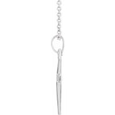 Sterling Silver Cross 18" Necklace