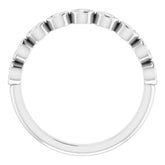 Platinum 1/2 CTW Natural Diamond Anniversary Band