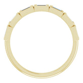 14K Yellow 1/4 CTW Natural Diamond Anniversary Band