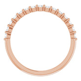 14K Rose 1/5 CTW Natural Diamond Anniversary Band