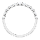 Platinum 1/2 CTW Natural Diamond Anniversary Band