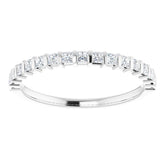 14K White 1/3 CTW Natual Diamond Anniversary Band