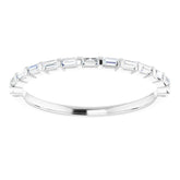 14K White 1/5 CTW Natural Diamond Anniversary Band